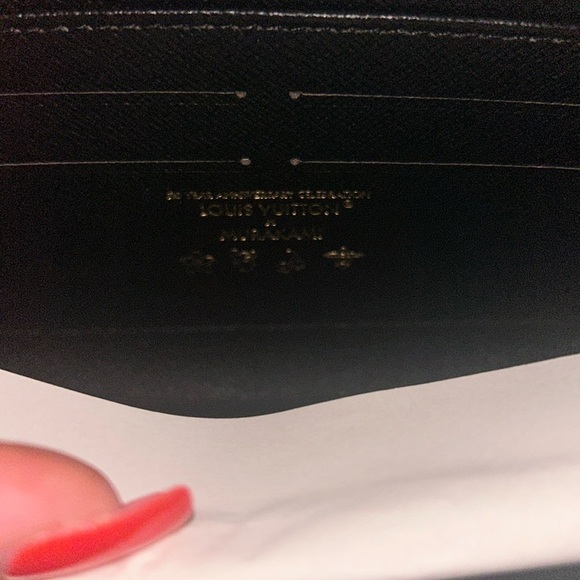 LOUIS VUITTON Monogram black Multicolor Zippy wallet (M60050) with gold hardware - Picture 2 of 5